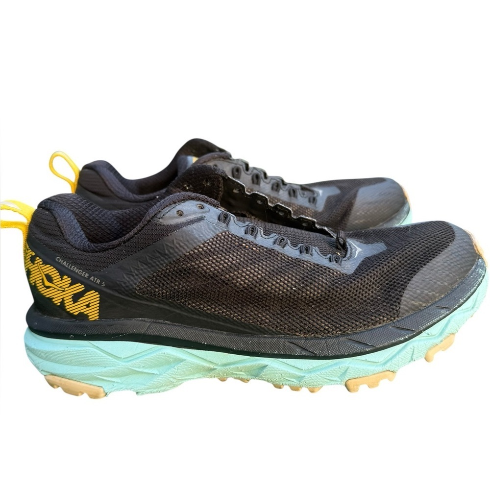 Hoka One One Challenger ATR 5 Women 6 Blue Trail Running Sneaker Athletic Shoe